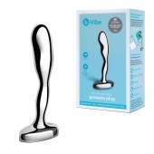Стальной стимулятор простаты Stainless Steel Prostate Plug - 11,5 см. - b-Vibe - в Обнинске купить с доставкой