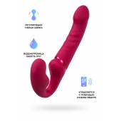 Малиновый безремневой страпон Lapis - 23 см. - Lovense - купить с доставкой в Обнинске