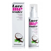 Съедобное согревающее массажное масло Love Me Tender Cocos с ароматом кокоса - 100 мл. - Love to Love - купить с доставкой в Обнинске