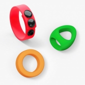 Набор из 3 разноцветных эрекционных колец Kit Neon Ring - Love to Love - в Обнинске купить с доставкой