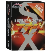 Презервативы Sagami Xtreme ENERGY с ароматом энергетика - 3 шт. - Sagami - купить с доставкой в Обнинске