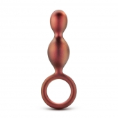 Коричневый анальный стимулятор Duo Loop Copper Anal Plug - 13,3 см. - Blush Novelties