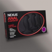 Набор из 3 массажеров простаты чёрного цвета NEXUS ANAL STARTER KIT - Nexus Range - в Обнинске купить с доставкой