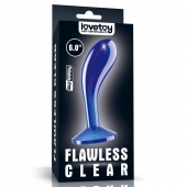 Синяя анальная втулка Flawless Clear Prostate Plug 6.0 - 15 см. - Lovetoy - в Обнинске купить с доставкой