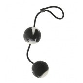 Шарики мягкие вагинальные черные duoballs - Seven Creations