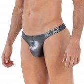 Серебристые трусы-тонги Chakra Thong - Clever Masculine Underwear купить с доставкой Серебристые трусы-тонги Chakra Thong - Clever Masculine Underwear купить с доставкой