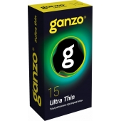 Прозрачные ультратонкие презервативы Ganzo Ultra thin - 15 шт. - Ganzo - купить с доставкой в Обнинске