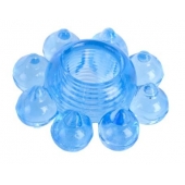 Голубая гелевая насадка-цветок - Toyfa Basic - в Обнинске купить с доставкой