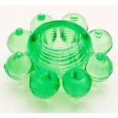 Зеленое эрекционное кольцо-цветок - Toyfa Basic - в Обнинске купить с доставкой