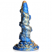 Голубой фантазийный фаллоимитатор Lord Kraken Tentacled Silicone Dildo - 21 см. - XR Brands