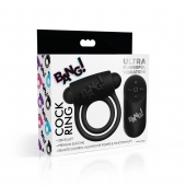 Черное эрекционное виброкольцо 28X Remote Control Vibrating Cock Ring   Bullet - XR Brands - в Обнинске купить с доставкой