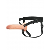 Полый страпон на ремнях 8’’ Hollow Silicone Strap-on - Pipedream - купить с доставкой в Обнинске