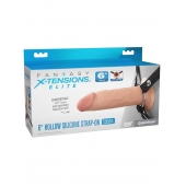 Полый страпон на ремнях 6’’ Hollow Silicone Strap-on - Pipedream - купить с доставкой в Обнинске