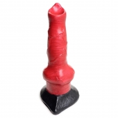 Красный фантазийный фаллоимитатор Hell-Hound Canine Penis Silicone Dildo - 19 см. - XR Brands