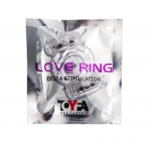 Прозрачное виброкольцо с двумя вибропульками - Toyfa Basic - в Обнинске купить с доставкой