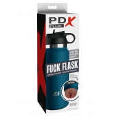 Смуглый мастурбатор-вагина в синей колбе F*ck Flask - Pipedream - в Обнинске купить с доставкой