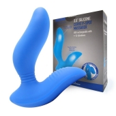 Синий вибромассажер простаты 3,5’’ Curve P-spot Massager - 12 см. - Erokay - в Обнинске купить с доставкой