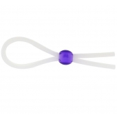 Прозрачное лассо с фиолетовой бусиной SILICONE COCK RING WITH BEAD LAVENDER - NMC - в Обнинске купить с доставкой