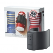Набор Tenga Cup Vibrator 1st Set: вибратор Cup Vibrator, мастурбатор Original Vacuum Cup, мастурбатор Premium Original Vacuum Cup - Tenga - в Обнинске купить с доставкой