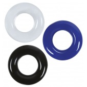 Набор из 3 эрекционных колец без рельефа - Boys of Toys - в Обнинске купить с доставкой