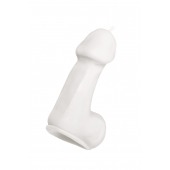 Белая свеча в форме пениса - 47 гр. - Pecado - купить с доставкой в Обнинске