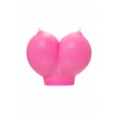 Розовая свеча «Сиськи» - 150 гр. - Pecado - купить с доставкой в Обнинске