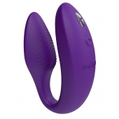 Фиолетовый U-образный вибратор для пар We-Vibe Sync 2 - We-vibe