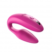 Розовый U-образный вибратор для пар We-Vibe Sync 2 - We-vibe