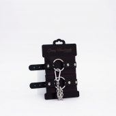 Черно-красные кожаные оковы - Crazy Handmade - купить с доставкой в Обнинске