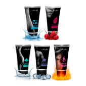 Набор из 5 лубрикантов JUJU (увлажняющий, Hot+, Long, Anal, малина) - JuJu - купить с доставкой в Обнинске