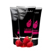 Набор из 3 съедобных лубрикантов JUJU со вкусом малины - JuJu - купить с доставкой в Обнинске