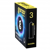 Супертонкие презервативы Ganzo Invisible - 3 шт. - Ganzo - купить с доставкой в Обнинске