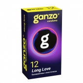 Презервативы с анестетиком для продления удовольствия Ganzo Long Love - 12 шт. - Ganzo - купить с доставкой в Обнинске