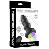 Черная анальная вибропробка с фрикционным механизмом и LED-подсветкой - 12,5 см. - Secwell в Обнинске Черная анальная вибропробка с фрикционным механизмом и LED-подсветкой - 12,5 см. - Secwell