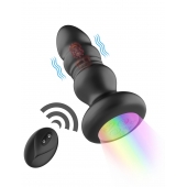 Черная анальная вибропробка с фрикционным механизмом и LED-подсветкой - 12,5 см. - Secwell в Обнинске Черная анальная вибропробка с фрикционным механизмом и LED-подсветкой - 12,5 см. - Secwell