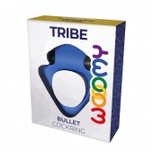 Синее эрекционное кольцо Wooomy Tribeс с вибрацией - Adrien Lastic - в Обнинске купить с доставкой