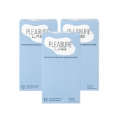 Набор из 3 упаковок ультратонких презервативов Pleasure Lab (по 12 шт.) - Pleasure Lab - купить с доставкой в Обнинске