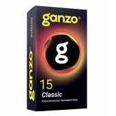 Классические презервативы с обильной смазкой Ganzo Classic - 15 шт. - Ganzo - купить с доставкой в Обнинске
