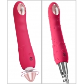 Малиновая насадка на душ с вибрацией Showers to orgasm - 20,1 см. - Orion - купить с доставкой в Обнинске