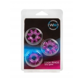 Набор из 3 лиловых эрекционных колец различной формы - Erowoman-Eroman - в Обнинске купить с доставкой