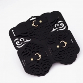 Фигурный набор для БДСМ-игр с узорами и золотистой фурнитурой - Crazy Handmade - купить с доставкой в Обнинске