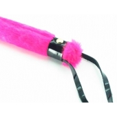 Нежная плеть с розовым мехом BDSM Light - 43 см. - БДСМ Арсенал - купить с доставкой в Обнинске