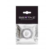Эластичное эрекционное кольцо с длинными черными «ресничками» - Sextaz - в Обнинске купить с доставкой
