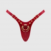 Красный пояс для фиксации насадок Strap-On-Me Leatherette Harness Fabulous - Strap-on-me - купить с доставкой в Обнинске