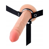 Мужской полый страпон на регулируемых ремнях - 18,5 см. - Sex Expert - купить с доставкой в Обнинске