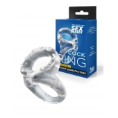 Прозрачное двойное эрекционное кольцо - Sex Expert - в Обнинске купить с доставкой