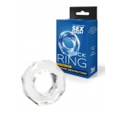 Прозрачное эрекционное кольцо в форме гайки - Sex Expert - в Обнинске купить с доставкой