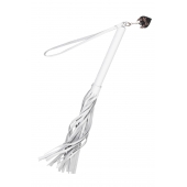 Белая кожаная плеть - 50 см. - Pecado - купить с доставкой в Обнинске