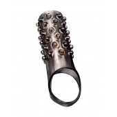 Дымчатая насадка на пенис с выпуклостями - 12 см. - Sex Expert - в Обнинске купить с доставкой