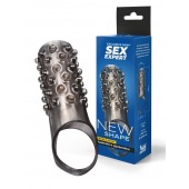 Дымчатая насадка на пенис с выпуклостями - 12 см. - Sex Expert - в Обнинске купить с доставкой